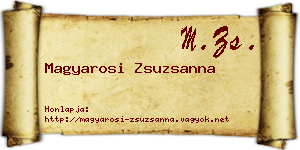 Magyarosi Zsuzsanna névjegykártya